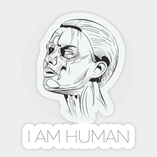 I AM HUMAN - Human Sexuality Sticker